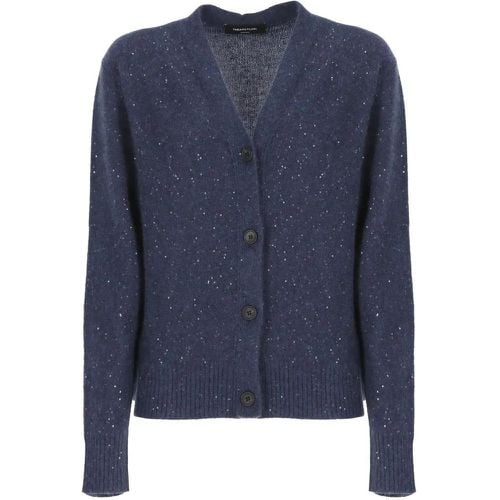 Blue Wool Cardigan - Größe 40 - Fabiana Filippi - Modalova