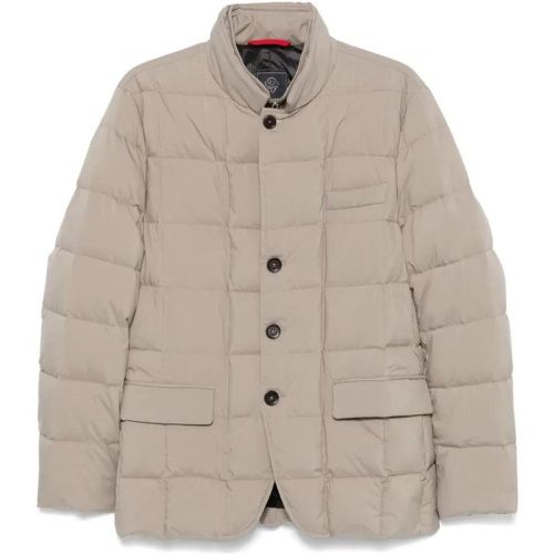 Taupe Quilted Padded Coat - Größe L - Fay - Modalova