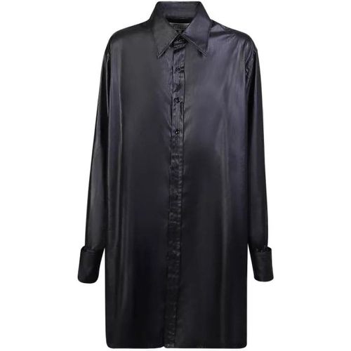 Oversize Fit Long-Sleeved Shirt - Größe 40 - black - Maison Margiela - Modalova