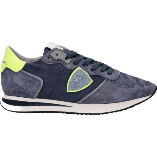 Low-Top Sneaker - Sneakers blauw geel - Gr. 41 (EU) - in - für Damen - Philippe Model - Modalova