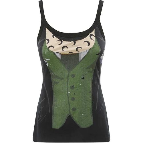 Flared Regenerated Tank Top - Größe S - Marine Serre - Modalova