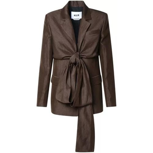 MSGM - Blazer - Größe 38 - brown - MSGM - Modalova