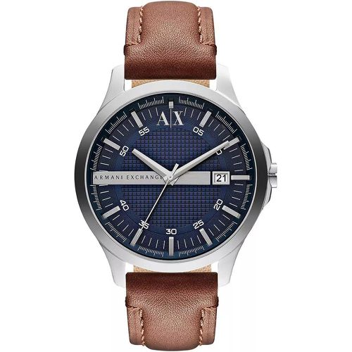 Uhren - Three-Hand Date Leather Watc - Gr. unisize - in Braun - für Damen - Armani Exchange - Modalova