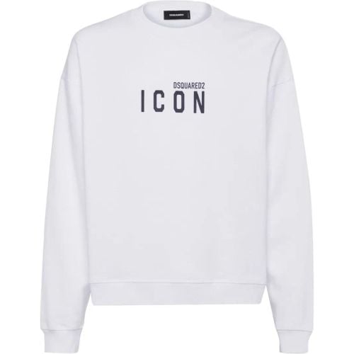 Cotton Jersey Sweater - Größe L - Dsquared2 - Modalova