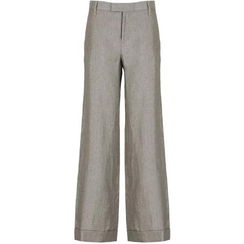 Linen Pants - Größe 38 - gray - BRUNELLO CUCINELLI - Modalova