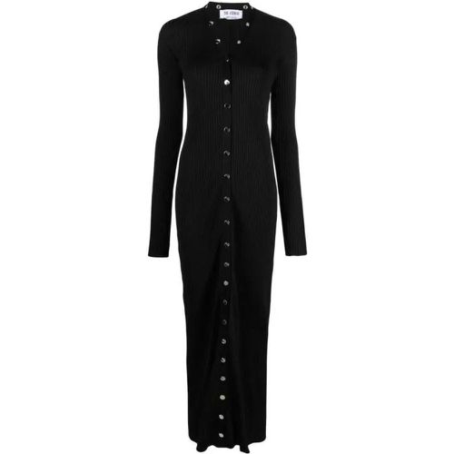 Black Ribbed Maxi Dress - Größe 40 - black - The Attico - Modalova