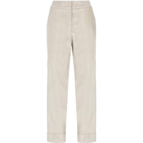 Beige Cotton Corduroy Pants - Größe 44 - weiß - PESERICO - Modalova