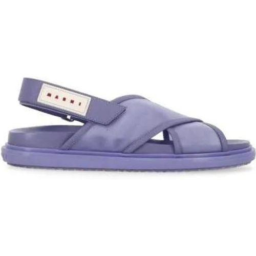 Sandalen - Purple Leather And Tech Fabric Sandals - Gr. 38,5 (EU) - in - für Damen - Marni - Modalova