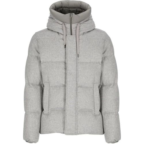 Cashmere And Silk Padded Bomber Jacket - Größe 48 - Herno - Modalova