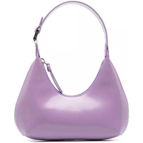 Umhängetaschen - Baby Amber' Light Purple Shoulder Bag In Shiny Lea - Gr. unisize - in - für Damen - By Far - Modalova