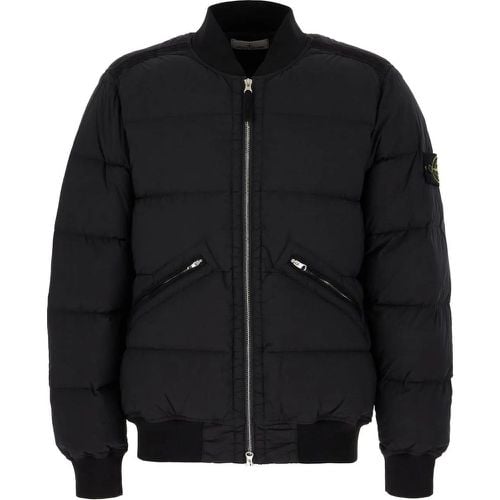 Black stretch nylon down jacket - Größe XXL - Stone Island - Modalova