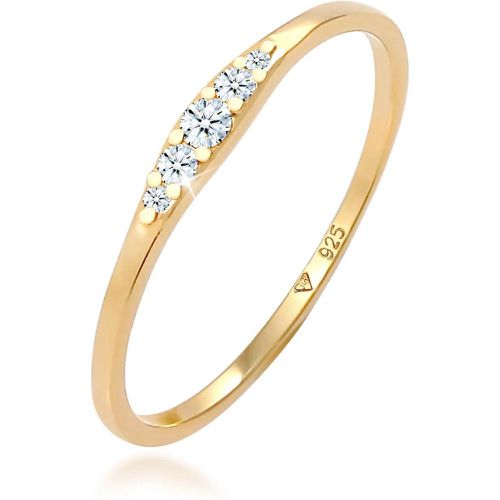 Ringe - Ring Verlobungsring Diamant (0.07 ct) Bridal 925 S - Gr. 58 MM - in - für Damen - Elli - Modalova