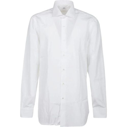 Neck Shirt White - Größe 43 - Barba Napoli - Modalova