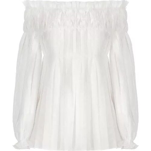 Cotton Blusa - Größe 42 - white - alberta ferretti - Modalova