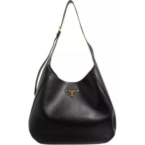 Hobo Bag - Large Leather Shoulder Bag With Topstitching - Gr. unisize - in - für Damen - Prada - Modalova