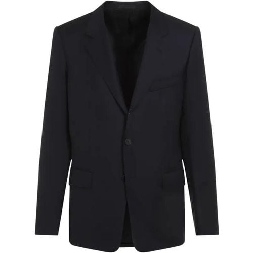 Single Breasted Tailored Navy Blue Virgin Wool Jac - Größe 50 - Lanvin - Modalova