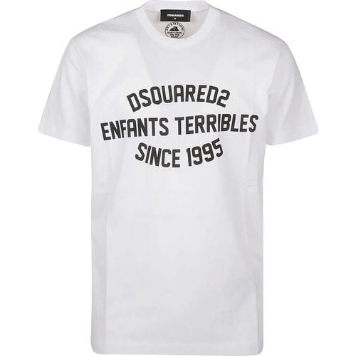 Cool Fit T-shirt White - Größe M - Dsquared2 - Modalova