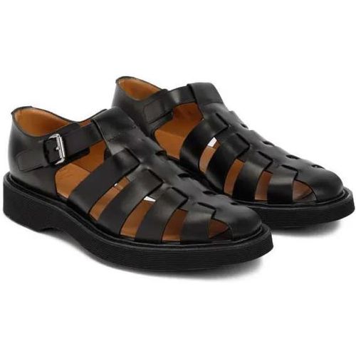 Loafers & Ballerinas - Black Leather Hove Sandals - Gr. 10 - in - für Damen - Church's - Modalova