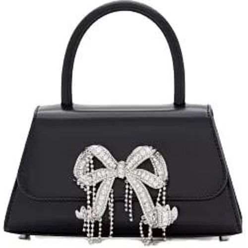 Crossbody Bags - Black Leather Mini Bow Bag - Gr. unisize - in - für Damen - self-portrait - Modalova