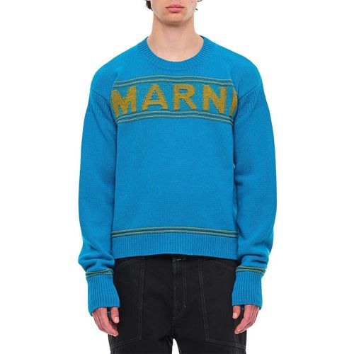 Roundneck Sweater - Größe 48 - blau - Marni - Modalova