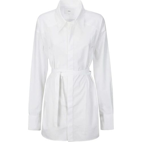 Cotton Shirt With Belt And Cutouts - Größe 1 - Setchu - Modalova