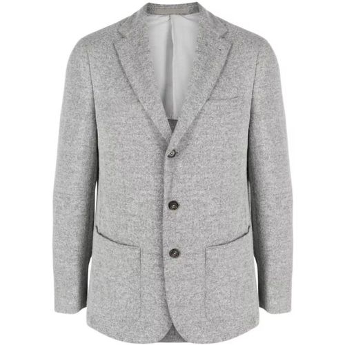 Gray Single Breasted Jacket - Größe 56 - gray - Eleventy - Modalova