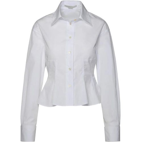 Peplum' White Organic Cotton Shirt - Größe 38 - weiß - Stella Mccartney - Modalova