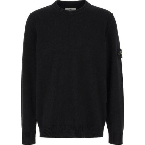 Black wool blend sweater - Größe S - Stone Island - Modalova