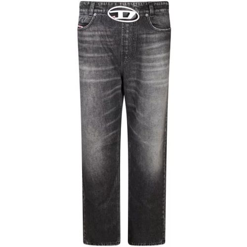 Loose Fit Cotton Jeans - Größe 30 - black - Diesel - Modalova
