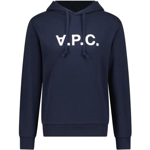 Hoodie mit Logo Aufdruck - Größe M - blau - A.P.C. - Modalova