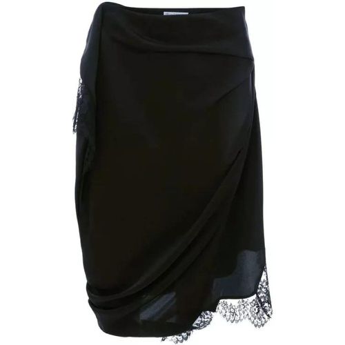 Lace-Trim Slip Skirt - Größe 4 - black - J.W.Anderson - Modalova