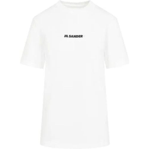 White Cotton T-Shirt - Größe S - Jil Sander - Modalova