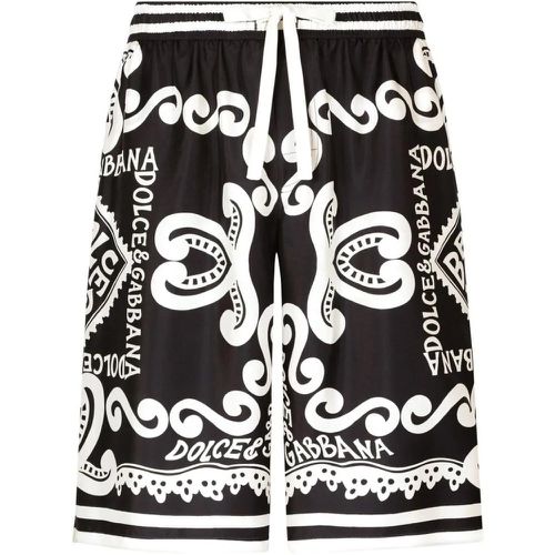 Silk Bermuda Shorts - Größe 46 - schwarz - Dolce&Gabbana - Modalova