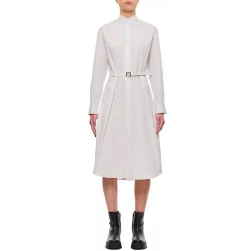 Popeline Shirt Dress - Größe 42 - white - Fendi - Modalova