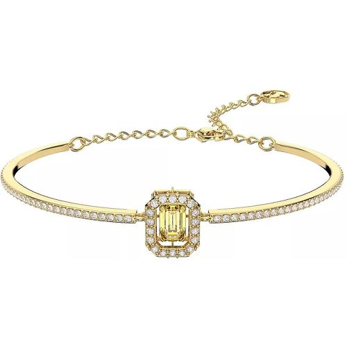 Armband - Millenia Octagon cut Pavé Gold-tone plated - Gr. M - in Gelb - für Damen - Swarovski - Modalova
