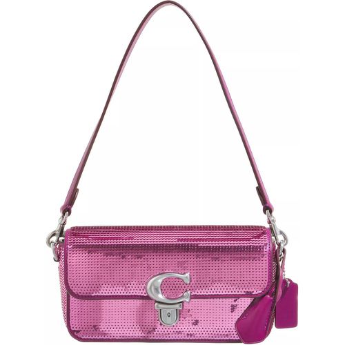 Pochettes - Sequin Studio Shoulder Bag - Gr. unisize - in Rosa - für Damen - Coach - Modalova