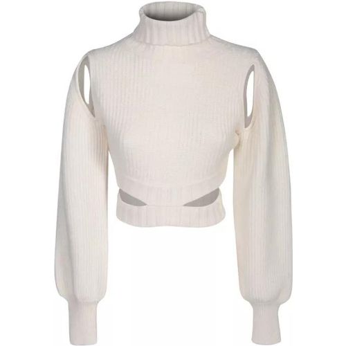 Cut-Out Details Sweater - Größe M - white - Andreadamo - Modalova