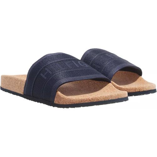 Slipper & Pantoletten - Tommy Webbing Cork Pool Slide - Gr. 36 (EU) - in - für Damen - Tommy Hilfiger - Modalova