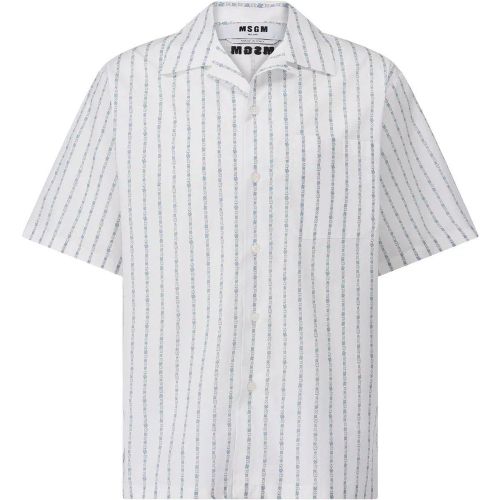 Kurzarmhemd mit Muster - Größe 39 - MSGM - Modalova