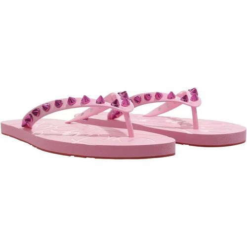 Sandalen & Sandaletten - Loubi Spikes Slip Flats - Gr. 39 (EU) - in Rosa - für Damen - Christian Louboutin - Modalova