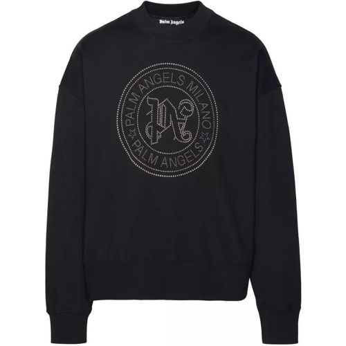 Milano Stud' Sweatshirt In Cotton - Größe S - Palm Angels - Modalova