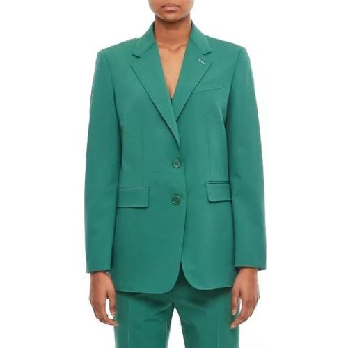 Single Breasted Wool Jacket - Größe 42 - green - Max Mara - Modalova