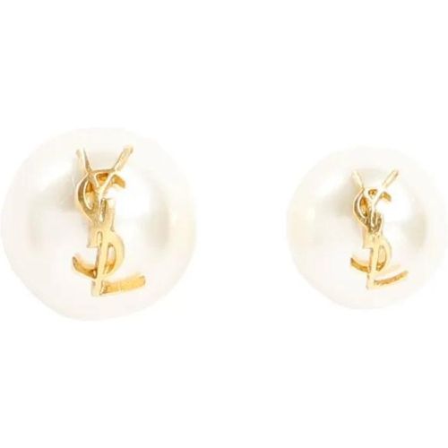 Ohrringe - Pearl Earrings With Monogram - Gr. unisize - in Mehrfarbig - für Damen - Saint Laurent - Modalova