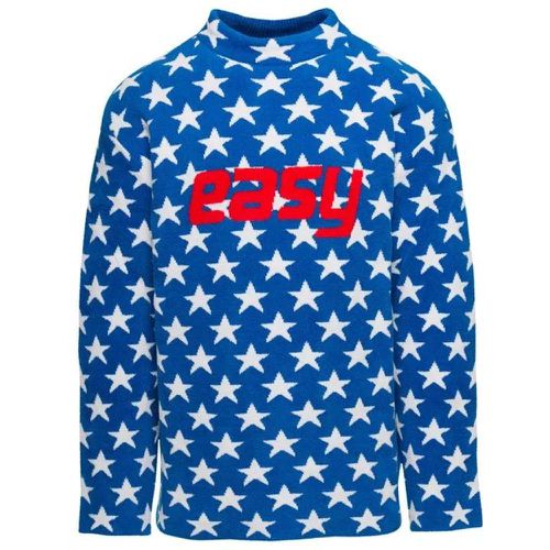 Easy Fleece Sweater Knit - Größe L - blue - Erl - Modalova