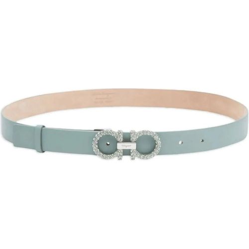 Gürtel - Leather Crystal Belt - Gr. 75 - in - für Damen - Salvatore Ferragamo - Modalova