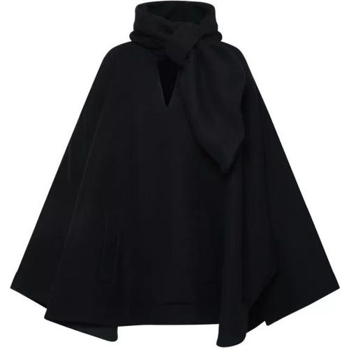 Black Virgin Wool Blend Cape - Größe 40 - black - The Attico - Modalova