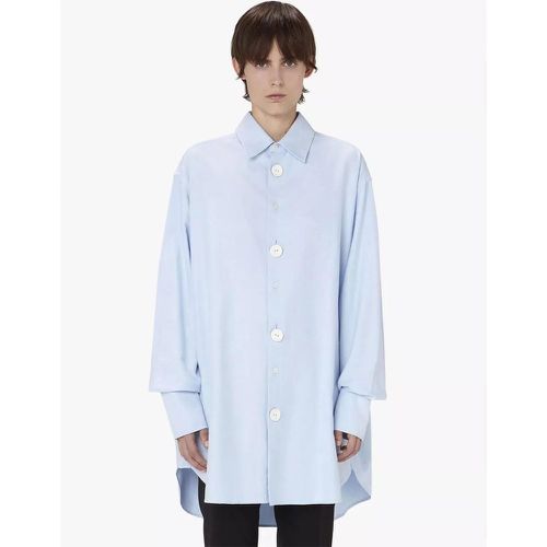 JW ANDERSON Hellblaue, oversized Bluse mit Emaille - Größe S - J.W.Anderson - Modalova