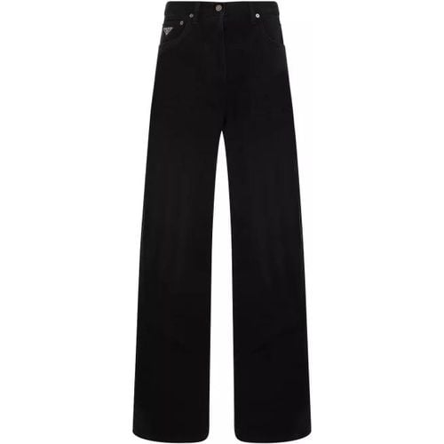 Black Cotton Jeans - Größe 25 - black - Prada - Modalova