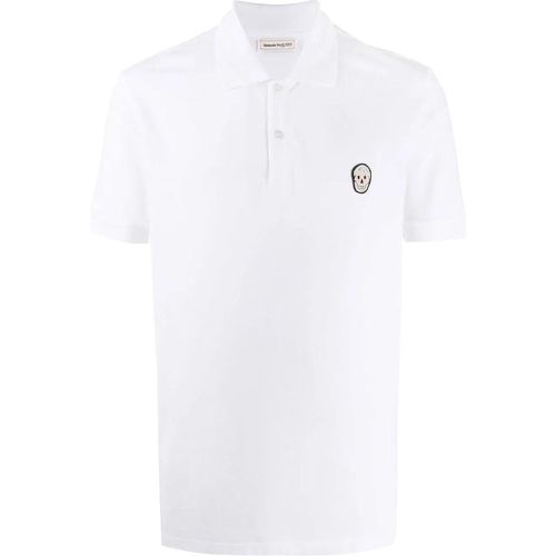 Skull Patch Polo T-Shirt - Größe S - alexander mcqueen - Modalova