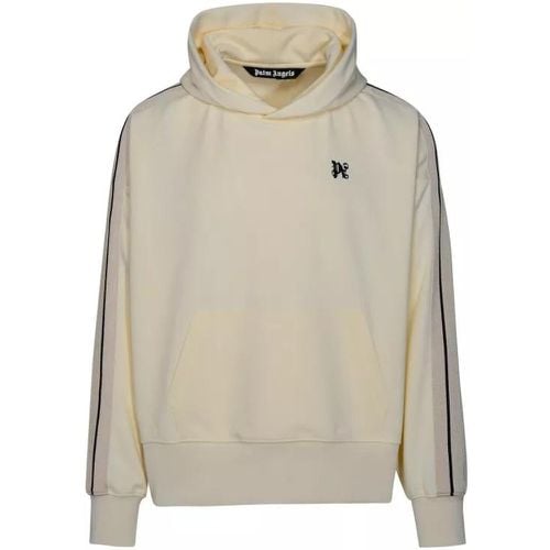 Sports Sweatshirt In Ivory Polyester - Größe S - Palm Angels - Modalova
